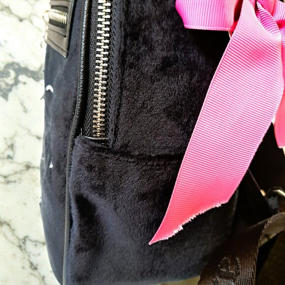 Juicy Couture Black/Pink Girlie Royalty Medium Backpack NWT main image 9